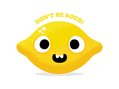 Lemon Head character citrus design food fruit illustration lemon lemon head silly sour texture