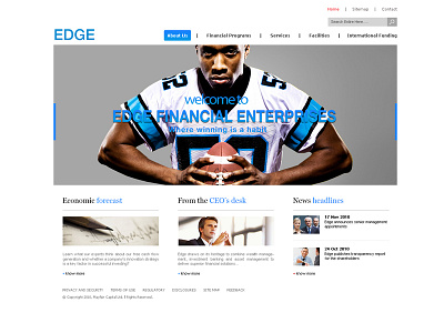 Financial Services, Minimalist home page finacialservices homepage indexpage minimalism