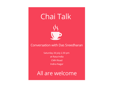 Chaitalk Invitation Card