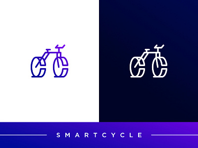 Minimalist Smart Cycle Logo app branding design graphic design illustration logo typography ui ux vector