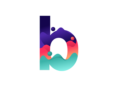 Letter "B" Illustration. design illustration typography vector