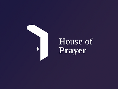 House Of Prayer bible book church door doorknob home house logo prayer