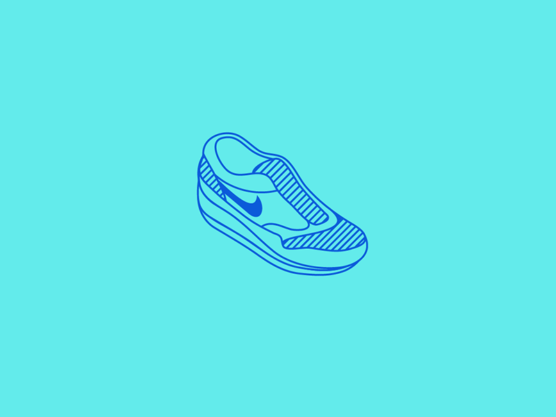 Nike Shoe | Exploded Diagram animation blue diagram explode exploded diagram gif motion nike shoe