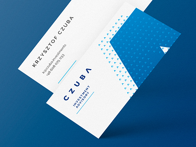 Key Visual / Business Card blue business card key visual minimal