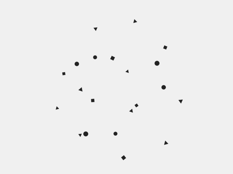 Chaos or order? animation black loop minimal particles perpetual white