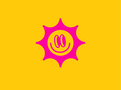 Sun / dembow bar charachter dance emoji face happy isotype logo reggaeton sun