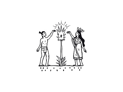 Mayahuel & Quetzalcoatl / La Mezcala © Illustration aztec branding cartoon color design dribbble folklore gradient graphic illustration logo mexican mexico vector