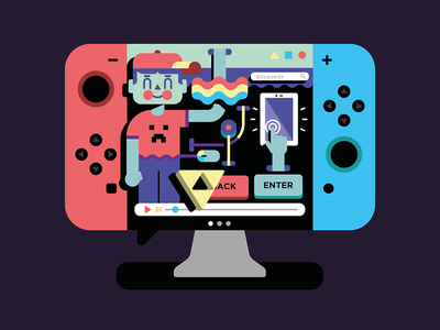 Kids, just want to have FUN!!! apple children color design enter illustrations ipad kids nintendo play rainbow switch ui ux videogames youtube