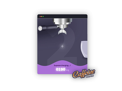 Caffeine Counter / Tracker ☕ Animation animation app caffeine coffee coffee app design desktop app desktop application espresso icon micro interactions real pixels real pixels tracker tracker app