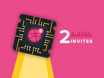 Invite giveaway! chip draft dribbble dribbble invitation dribbble invite dribbble invite giveaway free free invite illustration invite invite giveaway microchip