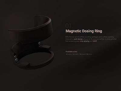 Magnetic dosing ring