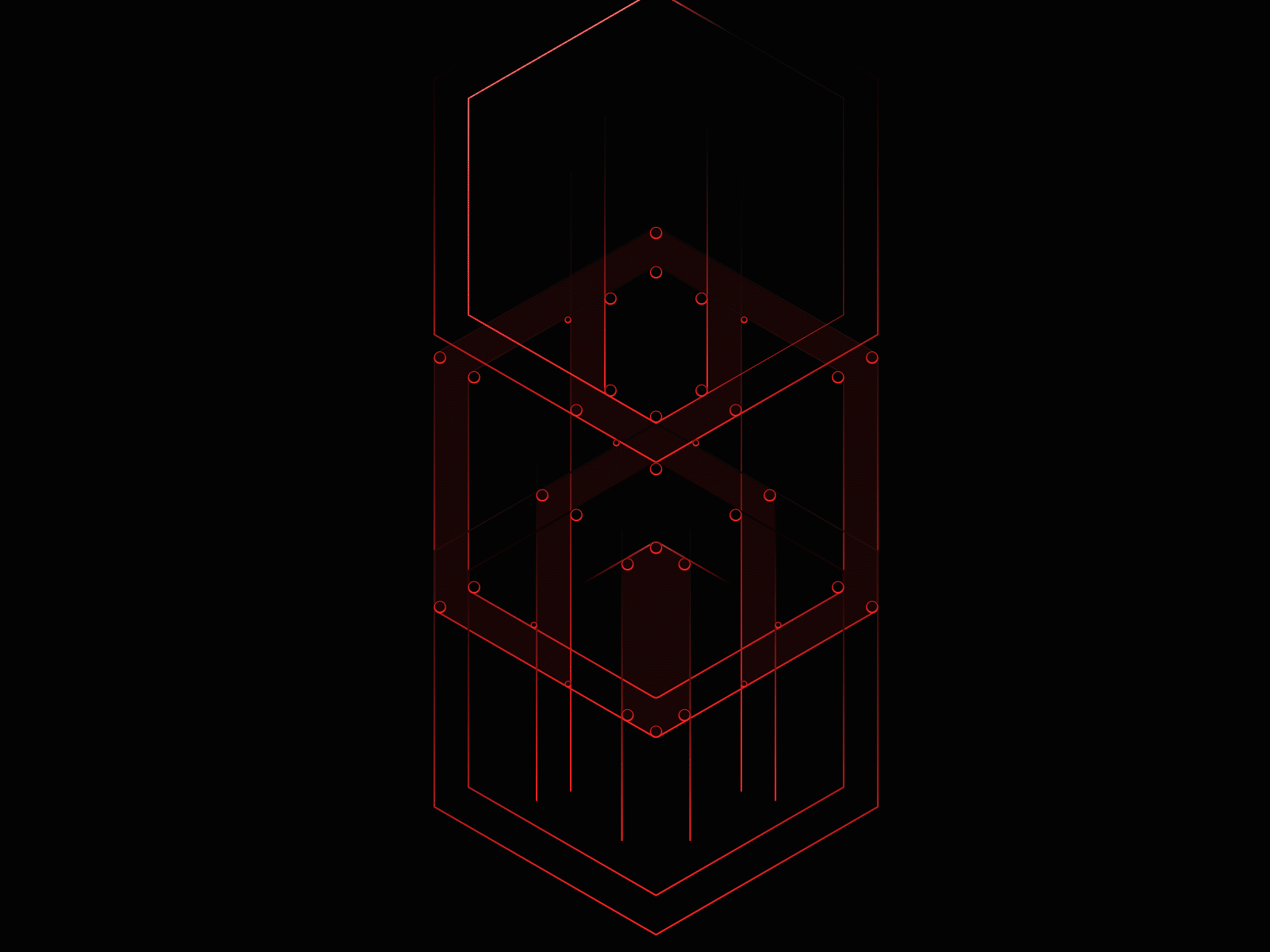 Redback Logo Structure animation brand brand identity branding collaboration connect connection cooperation graphic design hex hexagon logo logo design logo structure logomark red redback redesign spider spider logo