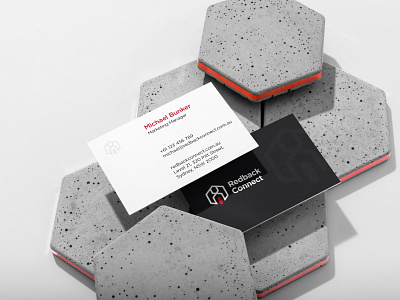 Redback Business Card brand identity brand refresh branding business business card business card design connect corporate graphic design logo logo design namecard design rebrand redback redback connect stationery subtle tech technology