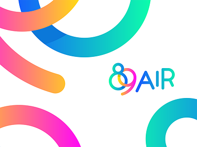 89 Air Logo air branding colorful identity logo vivid