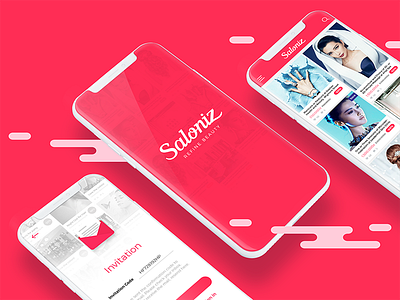 Saloniz App app booking design iphone mobile ui ux