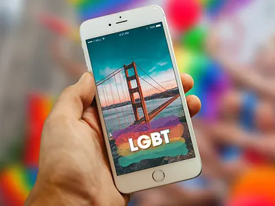 Snapchat Geofilter colors geofilter graphic design lgbt mobile pride rainbow snapchat ui ux