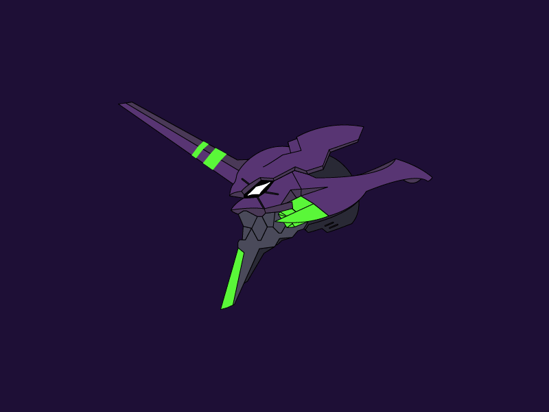 Evangelion-01 2d ae ai animation design eva evangelion flat gif motion ps 新世紀エヴァンゲリオン