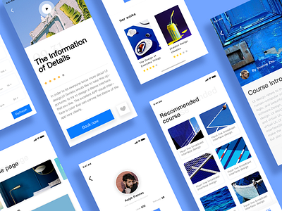 Studying App Design Project 2018 app card design interface material design ui ux