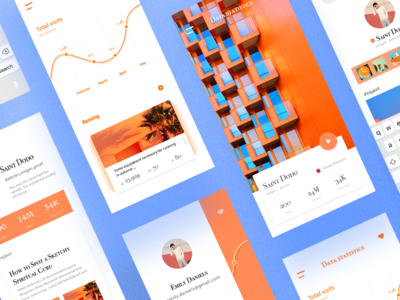🎬+🏀3 Dribbble invites 2018 app card character clean design interface mobile onboarding ui ux
