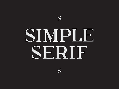 Simple Serif Sneak Peek serif typeface typography