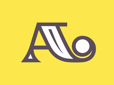 "A" a cap display drop letter serif vector yellow