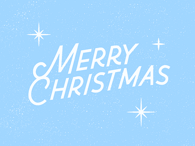 Merry Christmas blue christmas design festive holidays illustration merry xmas merrychristmas stars texture typography