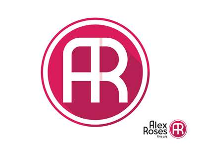 Alax_Roses icon illustration logo typography