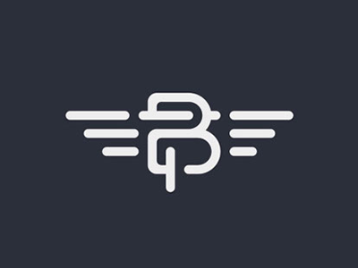 Baam. Tech graphic icon illustraion logo typography