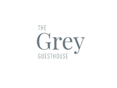 Logo brand grey guesthouse logo