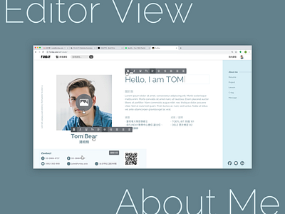 Profile Page Editor