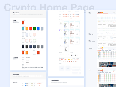UI Style Guide chart color palette crypto cryptocurrency design system financial icon list market style guide ui ui component ui element website
