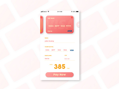 Daily UI 002 002 dailyui dailyui 002 iphone8 pink ui