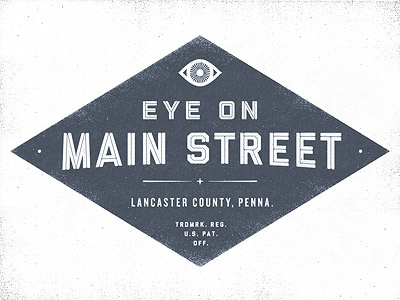 Eye on Main Street 2 blue diamond eye eye on main street lancaster main street projekt projekt inc. sean costik texture trademark vintage