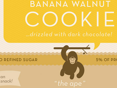 Go Bananas icon illustration packaging projekt projekt inc. pure sweets sean costik typography