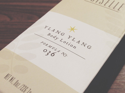 Choiselle detail choiselle formula lotion packaging projekt inc. sean costik typography ylang ylang