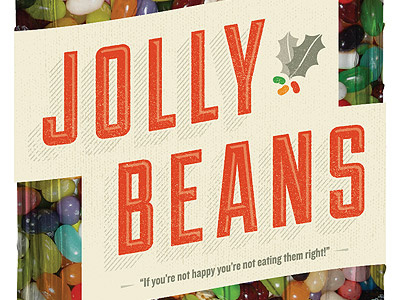 Jolly Beans christmas holiday jar jelly beans jolly beans mason jar packaging projekt projekt inc. sean costik typography