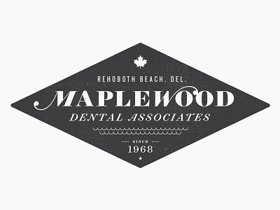 Maplewood - No. 2 badge badge logo dentist logo design maple maple leaf projekt inc. sean costik water waves