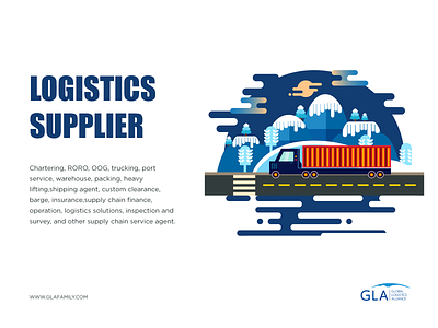 Logistics Supplier-GLA app illustration ui web