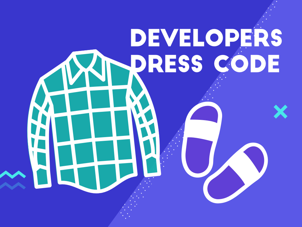 Developers Dress Code - blue by EVELIU on Dribbble