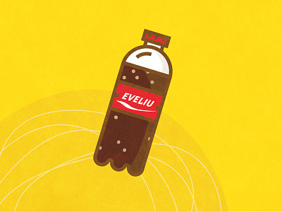 I want a coke handdrawing illustration