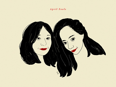 April Fools handdrawing illustration