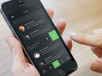 Grounds Messenger app chat design ios iphone messenger ui uidesign ux uxdesign