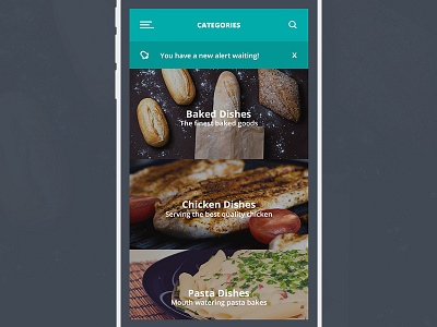 Food App Category Screen