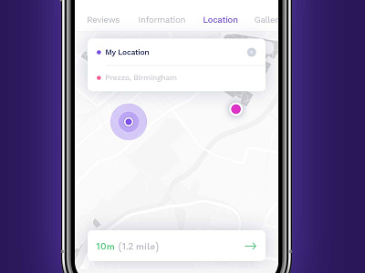 Review Location app dailyui design experience flat interaction interface ios menu product social typography ui uidesign user ux