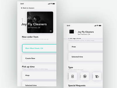 Cleaning App design ios ios app mobile product productdesign productdesigner ui ui design uiux ux