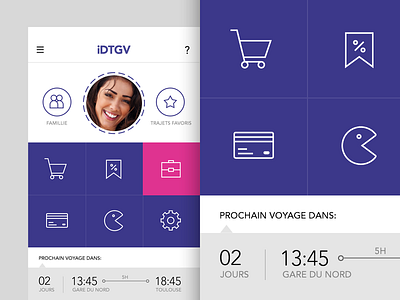 iDTV App app clean flat gui icon iphone mobile ui ux