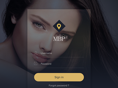 Login Beauty App Screen app beauty flat ios7 ios8 login password ui username ux