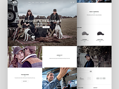 VARSITY - E-commerce caps clothes desktop e commerce fashion flat gui landing shop ui ux web