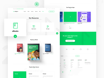 Netguru Redesign - Resources agency contact cta flat home icons landing page services team testimonials web webdesign