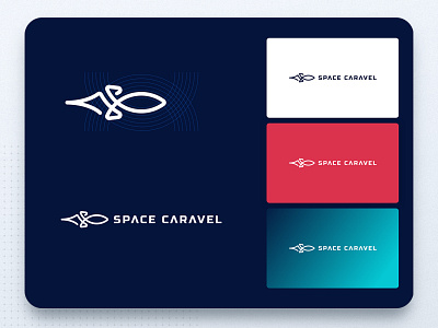 Space Caravel logo 🪐 branding design graphic design graphic design illustration logo mars moon nasa planet space spacex starship typography ui vector